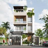 Mê mẩn với mẫu thiết kế nhà phố 4 tầng đẹp hiện đại 2022