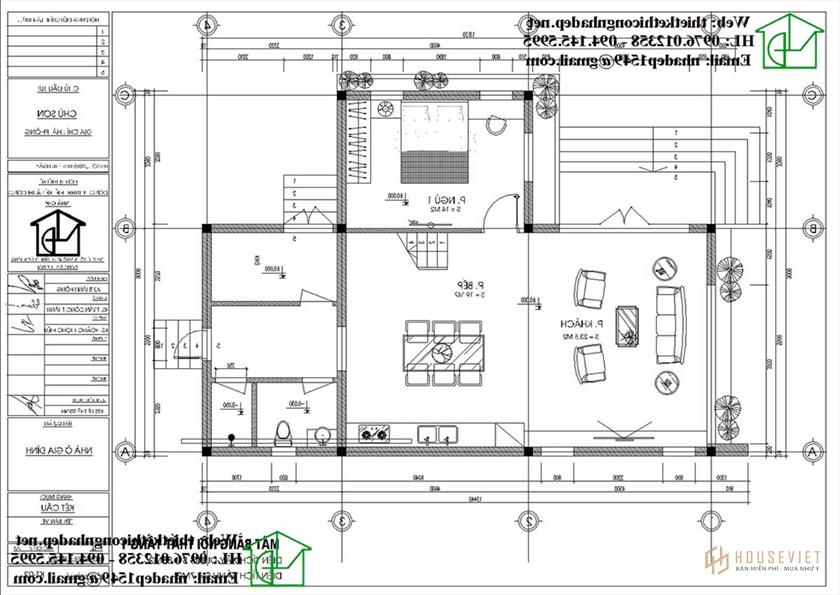 Mẫu nhà cấp 4 9x13m