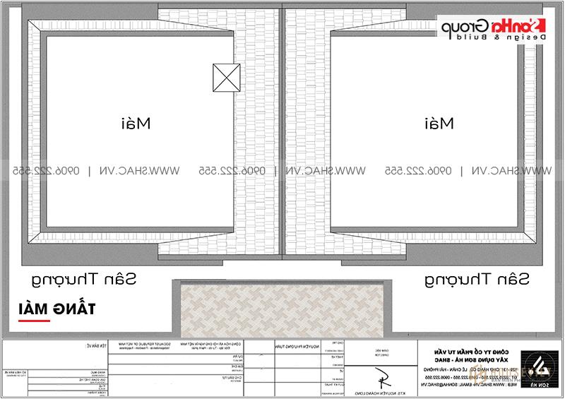 Thiết kế sáng tạo của biệt thự tân cổ điển 4 tầng tại Sài Gòn – SH BTP 0163 16 Chi tiết tầng mái biệt thự tân cổ điển tại Sài Gòn
