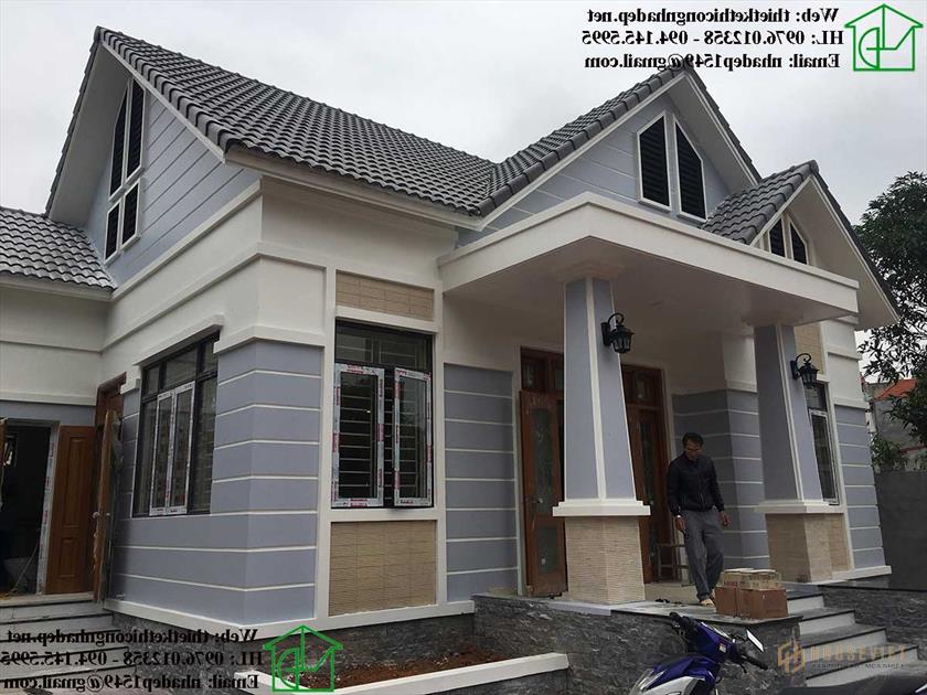 Mẫu nhà cấp 4 đẹp mái thái NDNC4103