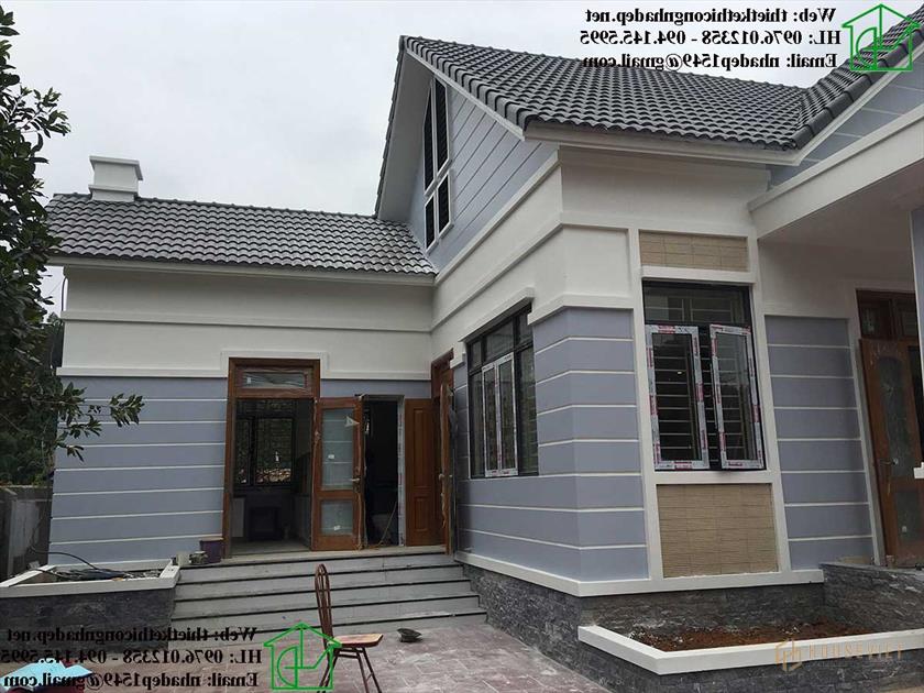 Mẫu thiết kế nhà cấp 4 đẹp tại Bắc Giang NDNC4103