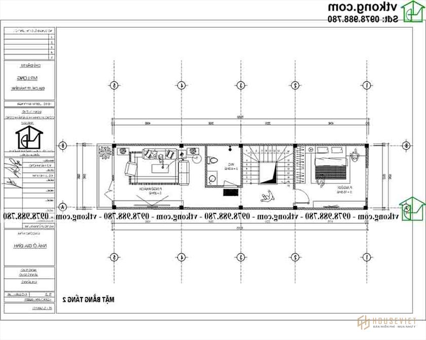 Công năng sử dụng tầng 2 của mẫu NP4T001