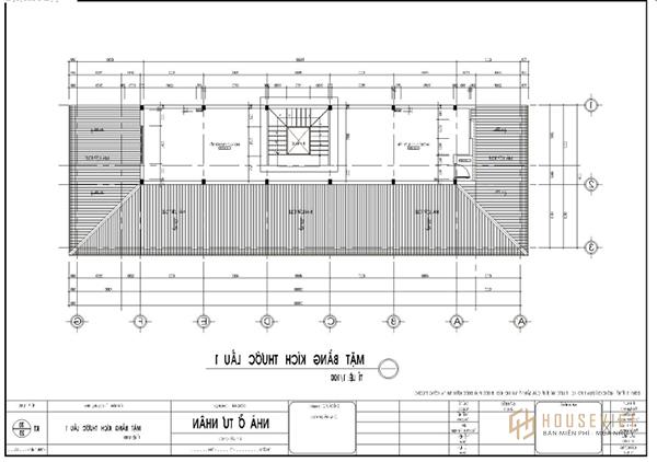 Mặt bằng tầng 1 được phân chia theo dữ liệu cung cấp