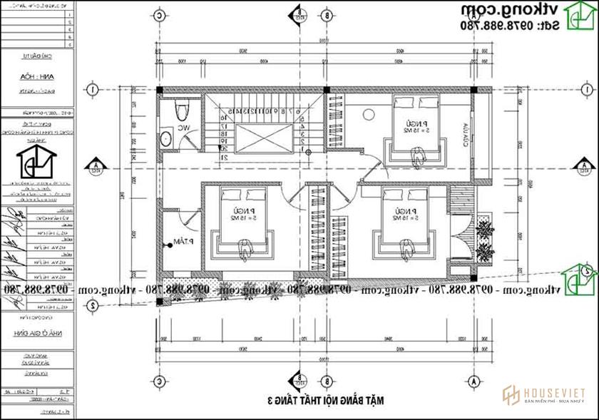 Công năng sử dụng tầng 3 của mẫu NP4T002