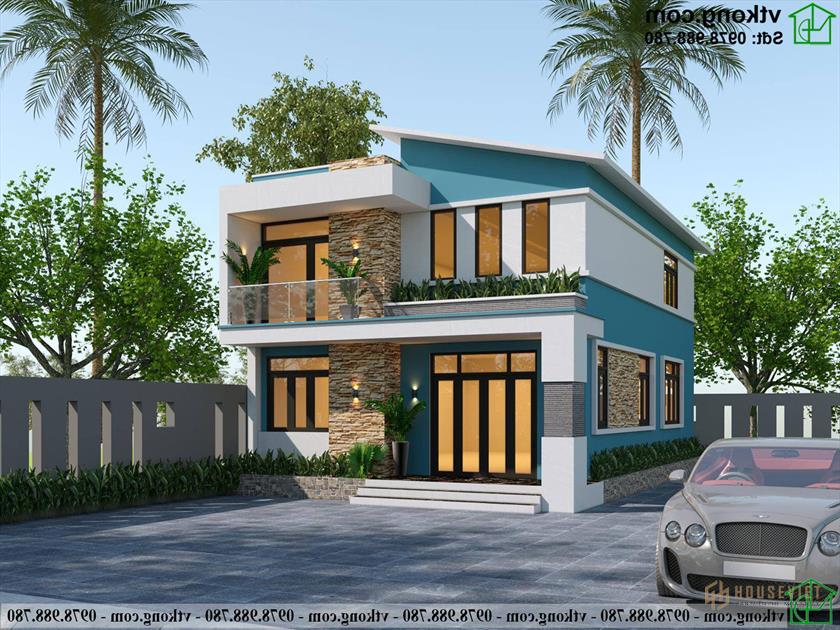 Mẫu Thiết Kế Nhà Cấp 4 Lửng 8x12m Tại Nam Định Nc476
