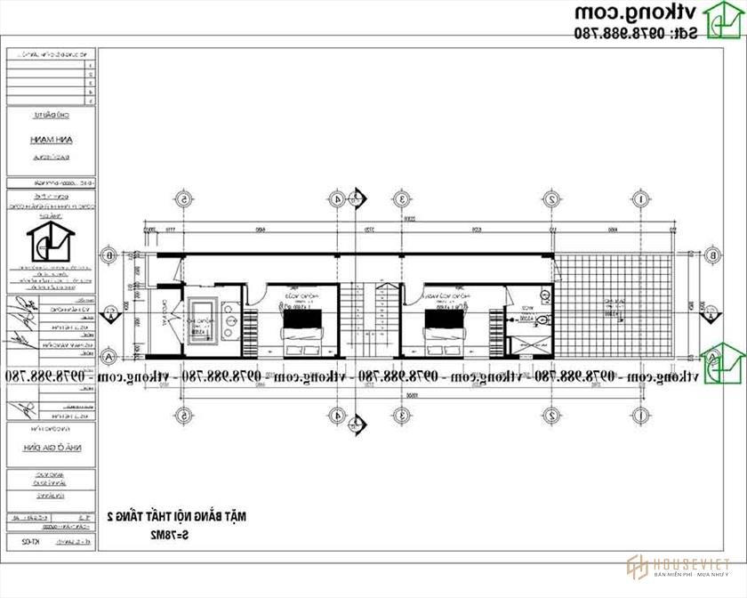     Công năng sử dụng tầng 2 của NP2T015.  người mẫu 