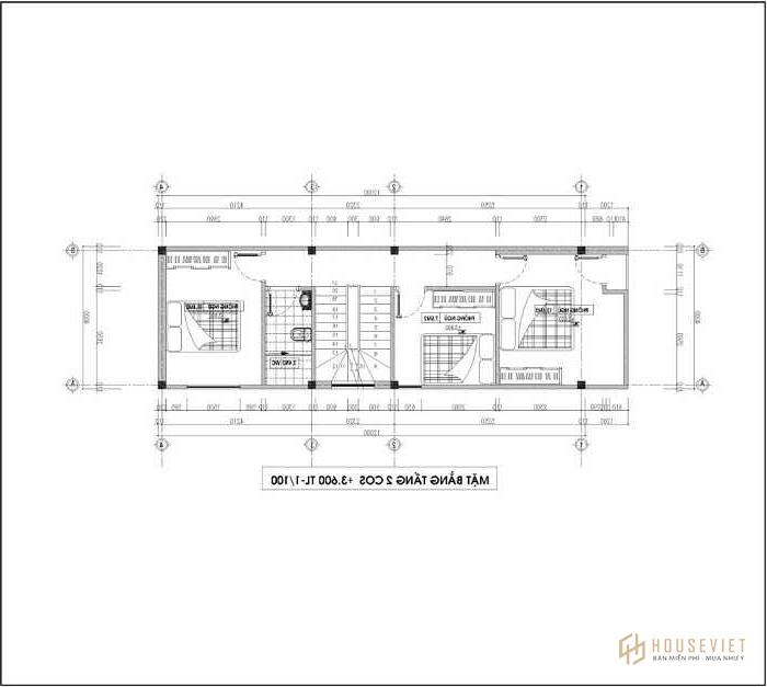 Thiết kế nhà ống 2 tầng diện tích 4x15m 2