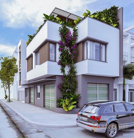 Nhà ống 2 tầng mặt tiền đẹp