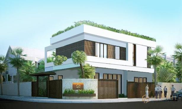 Nhà ống 2 tầng mặt tiền đẹp