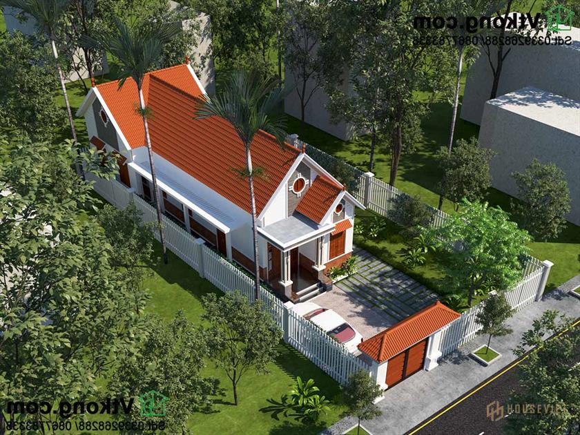 Phối cảnh tổng thể giúp bạn có cái nhìn tổng thể về ngôi nhà.