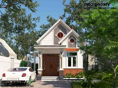 Mẫu nhà cấp 4 hình chữ L của gia đình anh Phụng ở Sài Gòn NC452