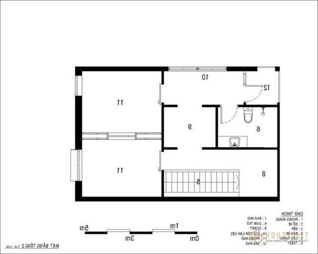 mẫu nhà đẹp 2 tầng 6x8m