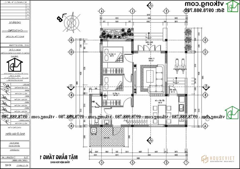 Mb-cong-nang-tang-1-cua-mau-nha-cap-4-gac-lung-10x10m-tai-ha-tinh-nc4146