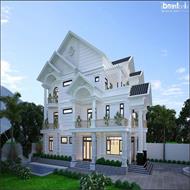 Mẫu thiết kế nhà 3 tầng mặt tiền 7x12m đẹp lung linh