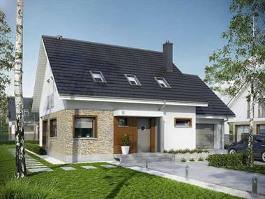 Mẫu nhà cấp 4 có gác lửng 60m2 Phong cách hiện đại