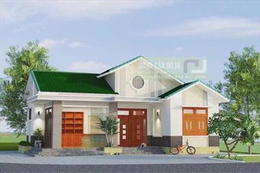 Mẫu nhà đẹp 3 phòng 1 tầng kiến ​​trúc Xây dựng lại kết hợp kinh doanh.