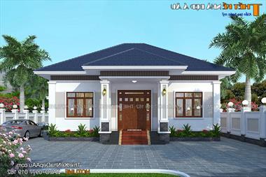 Mẫu thiết kế biệt thự vườn 130m2 đẹp tại Lệ Thủy Quảng Bình