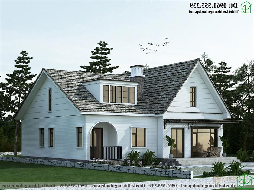 Mẫu thiết kế nhà cấp 4 hiện đại 11x11m ở Sóc Sơn NDNC4177