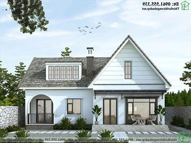 Mẫu thiết kế nhà cấp 4 hiện đại nhà vườn 11x11m 2 phòng ngủ ở Sóc Sơn NDNC4177