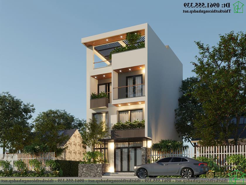 Thiết kế và thi công nội thất nhà ống 4 tầng đẹp NDNP4T15