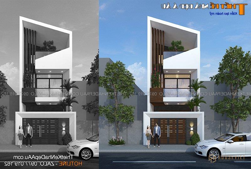 Mẫu nhà phố 3 tầng hiện đại