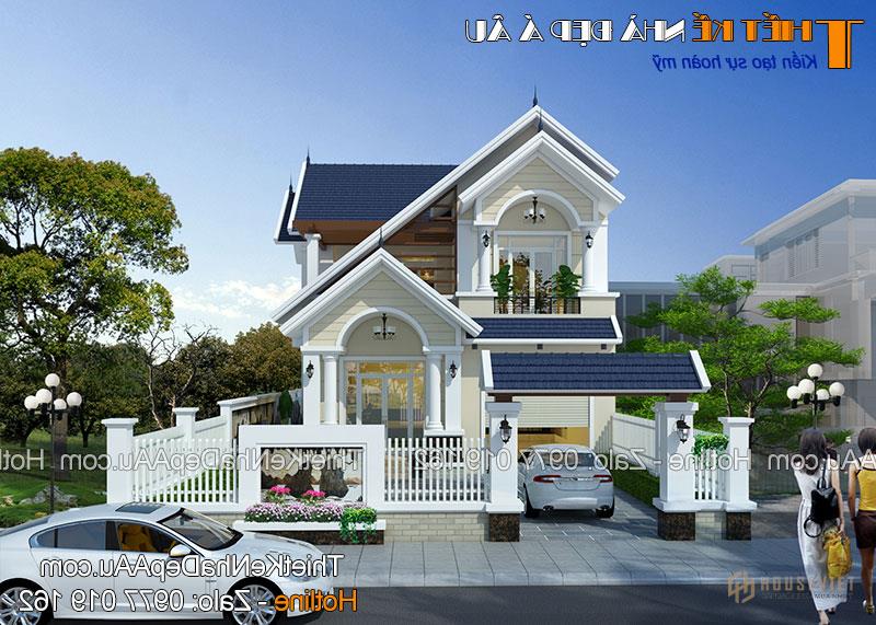 Mẫu biệt thự 2 tầng mái thái