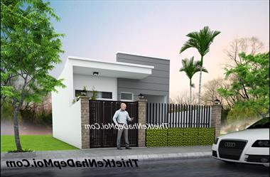 Mẫu nhà cấp 4 6x15m đơn giản giá rẻ 400 triệu được thiết kế cho anh Tùng