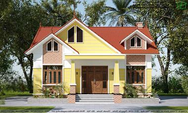 Thiết kế nhà cấp 4 đẹp 10X12m NDNC4126