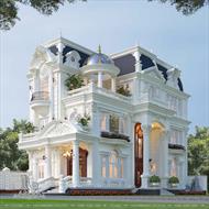 Mẫu thiết kế nhà biệt thự 3 tầng kiểu pháp đẹp (TGDĐ: Anh Hải - Hòa Bình) BT33582