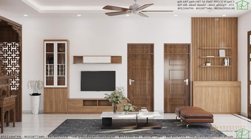 Nội thất phòng khách hiện đại cho nhà cấp 4 NDNC4127