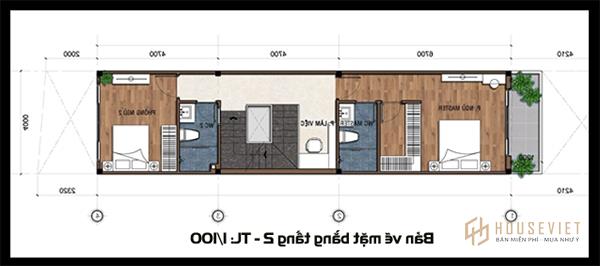 Hoàn thiện bản vẽ thiết kế nhà 2 tầng