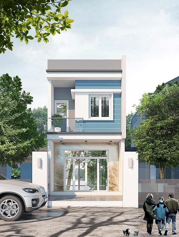 Mẫu thiết kế nhà ống 2 tầng 3 phòng ngủ