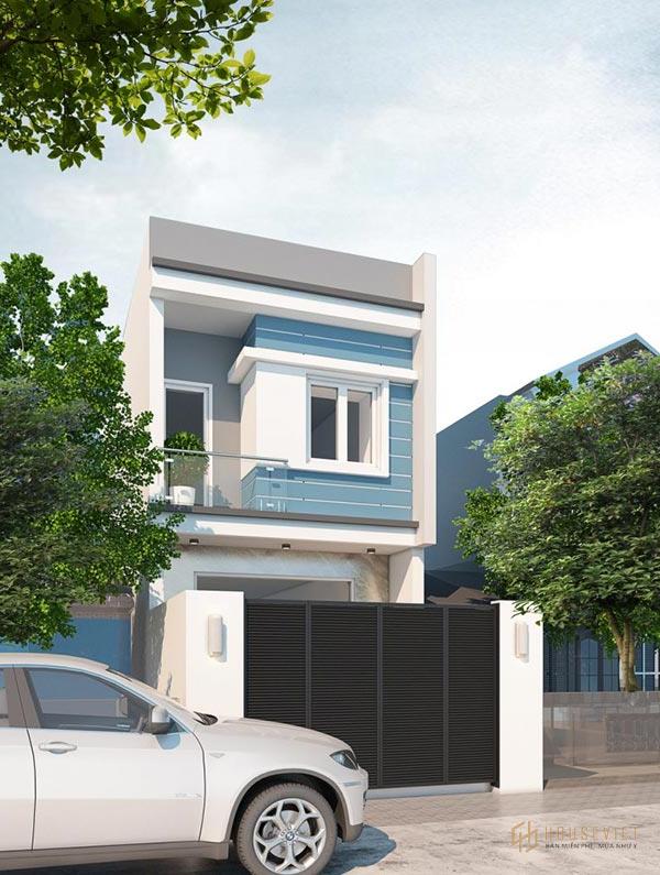 Mẫu nhà ống 2 tầng đẹp