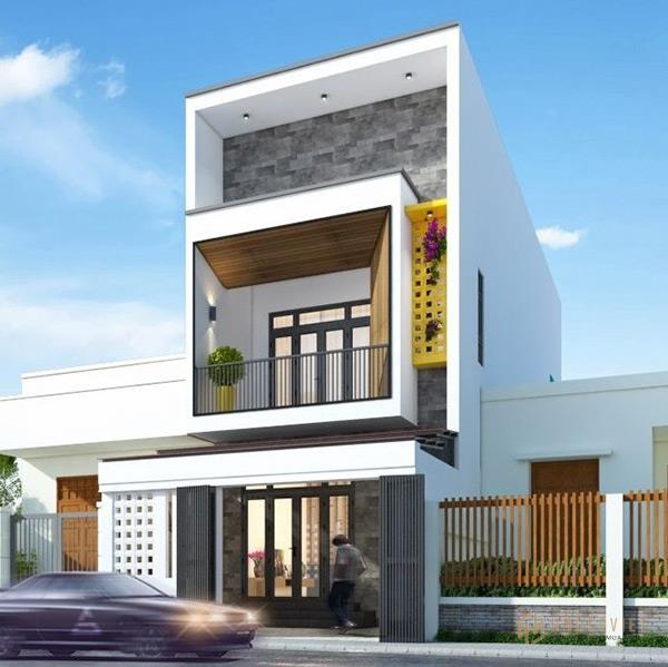 mẫu thiết kế nhà ống 2 tầng 5x18m