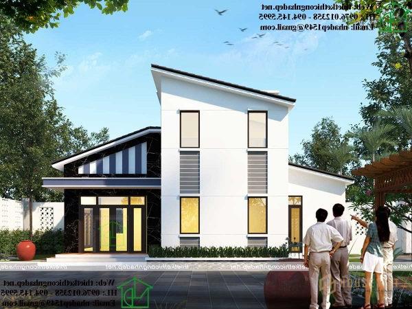Mẫu nhà cấp 4 đẹp nhất 2019 có gác lửng tiện nghi