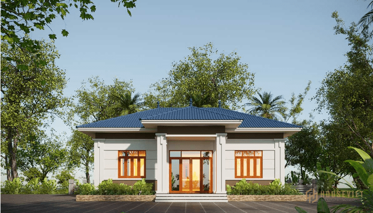 Mẫu nhà 1 tầng mái thái mặt tiền 7m