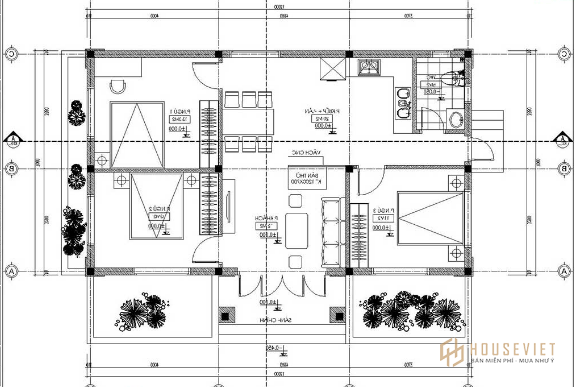 Mẫu nhà 1 tầng mái thái mặt tiền 7m