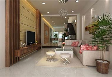 Tư vấn thiết kế nội thất phòng khách nhà ống 5m đẹp lung linh