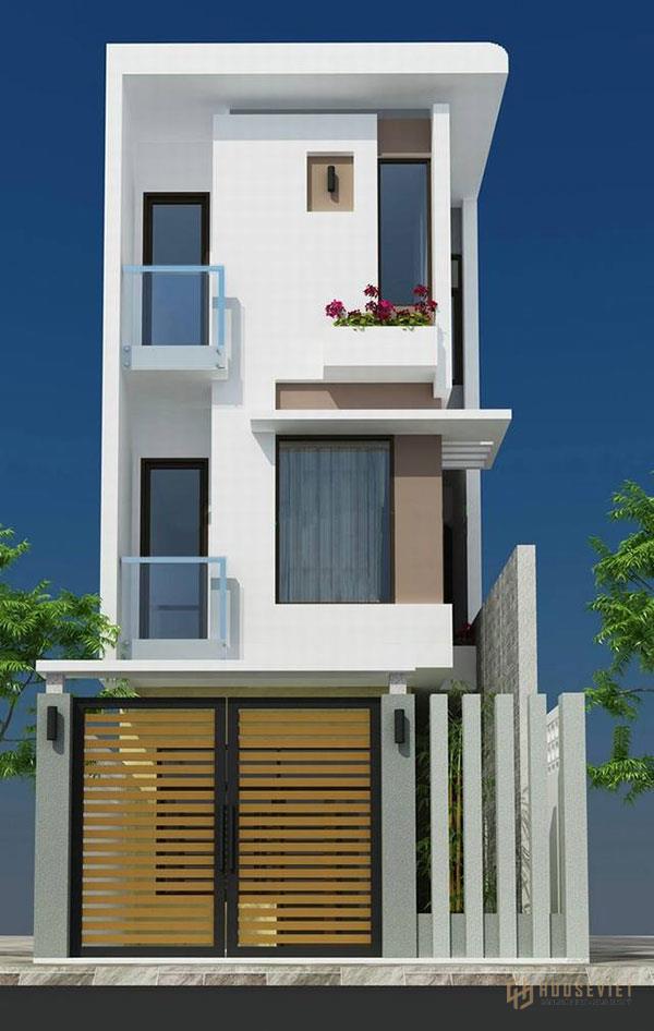 Mẫu thiết kế nhà 50m2 3 tầng ấn tượng và độc đáo