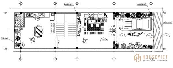 Bản vẽ thiết kế nhà 5x10 chi tiết, tinh tế đến từng đường nét
