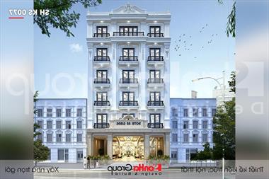 Mẫu thiết kế khách sạn tân cổ điển 3 sao tại An Giang - SH KS 0077