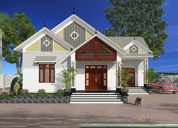 Thường nhà cấp 4 mái thái xuất hiện ở tầng trệt hoặc có thêm tầng lửng.