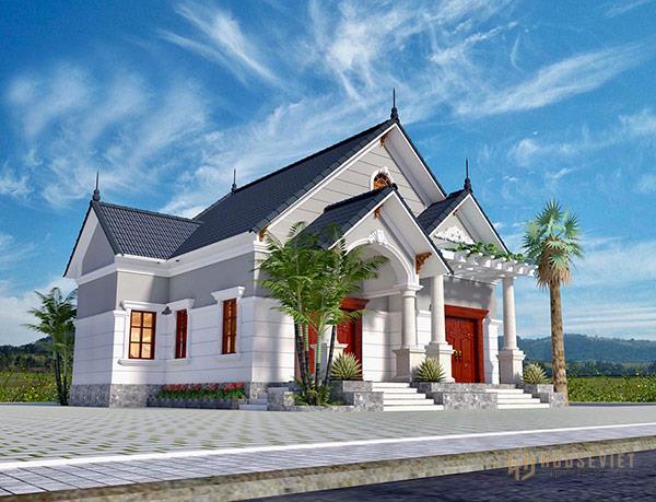 Nhà cấp 4 mái thái hình chữ L