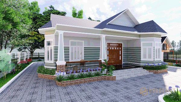 Nhà cấp 4 mái thái đẹp