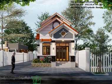 Mẫu nhà cấp 4 gác lửng 5x24m đẹp ở Hà Giang NDNC4104
