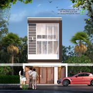 Mẫu nhà phố 3 tầng 5x13m mái bằng tại Quảng Ninh NDNP3T43