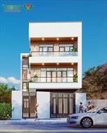 Thiết kế nhà phố 3 tầng diện tích 120m2 tại Hóc Môn