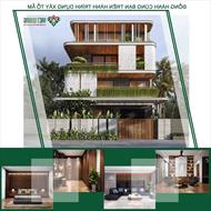 Mẫu thiết kế nhà biệt thự 4 tầng
