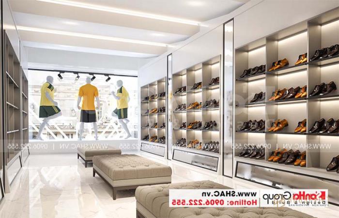 Các  Không gian kinh doanh phong cách hiện đại được bố trí đẹp và thoáng mát