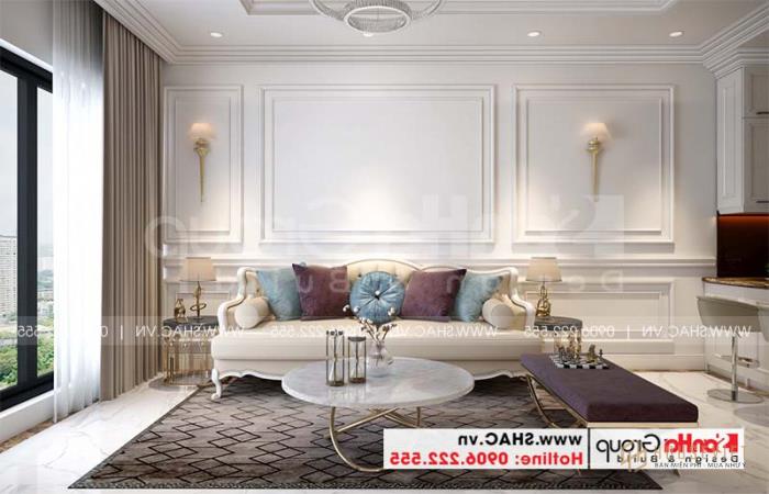 Các  Thiết kế nội thất phòng khách nhà ống 3 tầng view đẹp